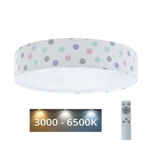 LED Stmívatelné svítidlo GALAXY KIDS LED/24W/230V puntíky pestrobarevná + DO