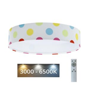 LED Stmívatelné svítidlo GALAXY KIDS LED/24W/230V puntíky pestrobarevná + DO