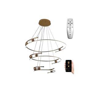 LED Stmívatelný lustr na lanku LED/170W/230V 3000-6500K + dálkové ovládání