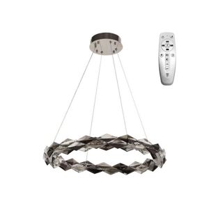 LED Stmívatelný lustr na lanku LED/40W/230V 3000-6500K chrom + dálkové ovládání
