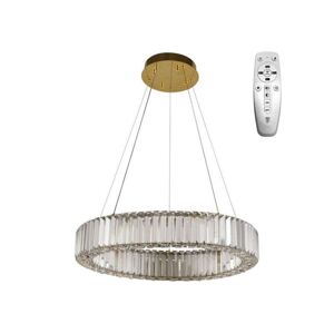 LED Stmívatelný lustr na lanku LED/40W/230V 3000-6500K chrom/zlatá + DO