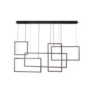 LED Stmívatelný lustr na lanku LED/45W/230V 3000K černá