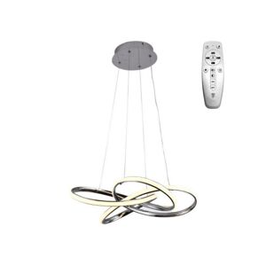 LED Stmívatelný lustr na lanku LED/65W/230V 3000-6500K chrom + dálkové ovládání