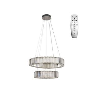 LED Stmívatelný lustr na lanku LED/65W/230V 3000-6500K chrom + dálkové ovládání