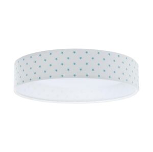 LED Stropní svítidlo GALAXY KIDS LED/24W/230V hvězdičky bílá/tyrkysová