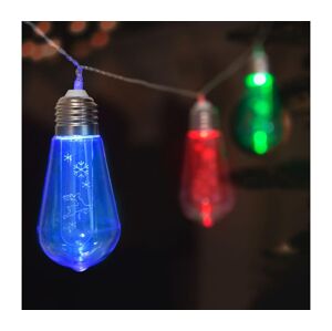 LED Vánoční řetěz 10xLED/2xAA 2,2m multicolor