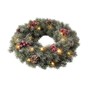 LED Vánoční věnec LED/2xAA pr. 40 cm