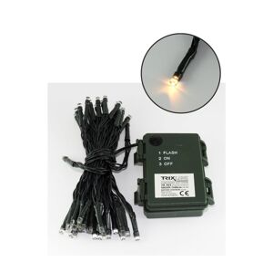 LED Vánoční venkovní řetěz 100xLED/2 funkce/3xAA 10,8m IP44 teplá bílá P489