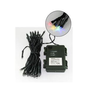 LED Vánoční venkovní řetěz 50xLED/2 funkce 5,4m IP44 multicolor P486