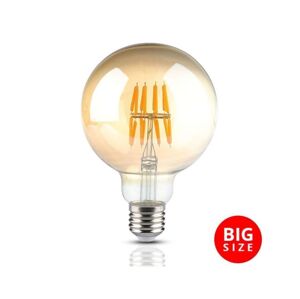 LED Žárovka FILAMENT G95 E27/8W/230V 2200K