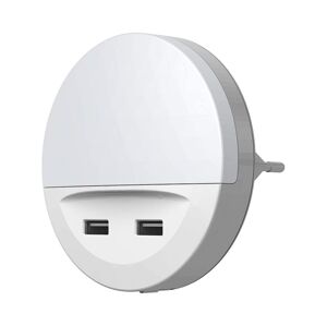 Ledvance Ledvance - LED Noční svítidlo do zásuvky se senzorem LUNETTA 2xUSB LED/13W/230V