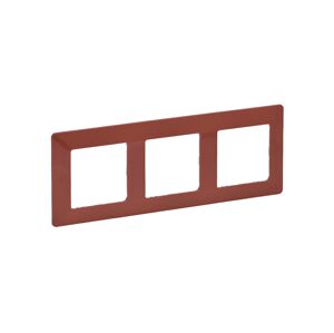 Legrand 754073 - Rámeček pro spínače VALENA LIFE 3P cihlová 754073