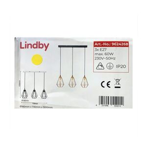 Lindby Lindby - Lustr na lanku ELDA 3xE27/60W/230V