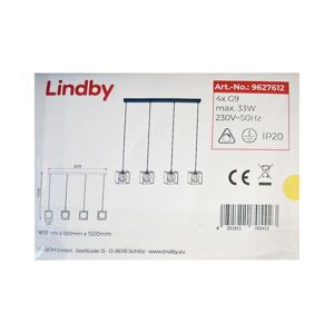 Lindby Lindby - Lustr na lanku JOSIPA 4xG9/33W/230V
