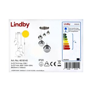 Lindby Lindby - Lustr na lanku RAVENA 3xE27/40W/230V + 2xE27/25W/230V