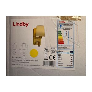 Lindby Lindby - Nástěnná lampa AIDEN 1xE14/40W/230V + LED/3,1W/230V