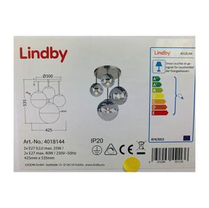 Lindby Lindby - Stropní svítidlo RAVENA 2xE27/40W/230V + 2xE27/25W/230V