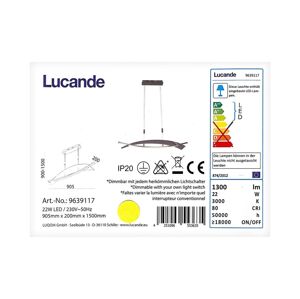 Lucande Lucande - LED Stmívatelný lustr na lanku MARIJA LED/22W/230V