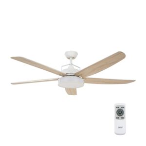 Lucci air 213176-LED Stropní látor LOUISVILLE 1xGX53/18W/230V dřevo/bílá+DO 213176