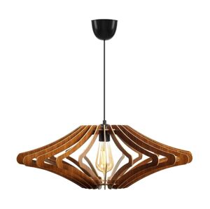 Lustr na lanku 1xE27/60W/230V hnědá pr. 47 cm dřevo
