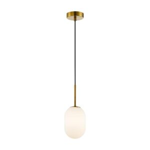 Lustr na lanku ALIAS 1xE14/40W/230V pr. 12 cm zlatá
