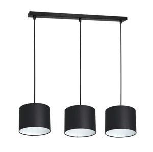Lustr na lanku ARDEN 3xE27/60W/230V černá/bílá