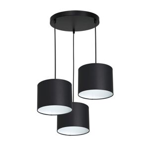 Lustr na lanku ARDEN 3xE27/60W/230V černá/bílá