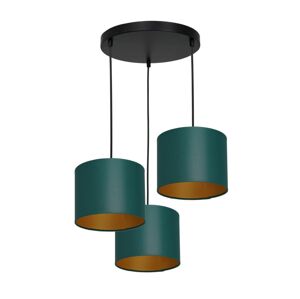 Lustr na lanku ARDEN 3xE27/60W/230V zelená/zlatá
