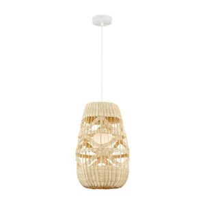 Lustr na lanku ARONA 1xG9/9W/230V pr. 25 cm ratan