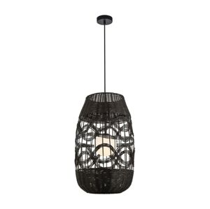 Lustr na lanku ARONA 1xG9/9W/230V pr. 40 cm černá