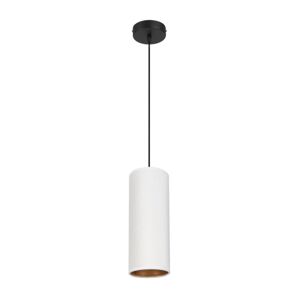 HEXE Lustr na lanku AVALO 1xE27/60W/230V bílá/měděná