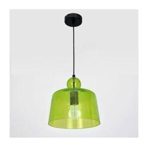 Lustr na lanku BELL 1xE27/60W/230V zelená
