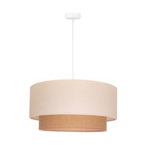Lustr na lanku BOHO 1xE27/15W/230V béžová/hnědá