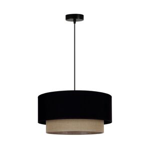 Lustr na lanku BOHO 1xE27/15W/230V černá/hnědá