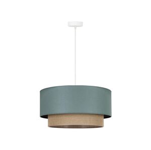 Lustr na lanku BOHO 1xE27/15W/230V zelená/hnědá