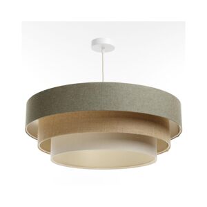 Lustr na lanku BOHO TRINITI 1xE27/60W/230V šedá/béžová/krémová