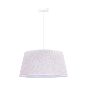 Lustr na lanku BOUCLE 1xE27/15W/230V pr. 50 cm bílá