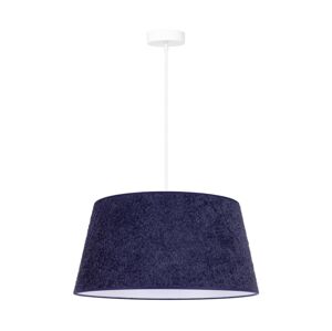 Lustr na lanku BOUCLE 1xE27/15W/230V pr. 50 cm modrá