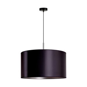 Lustr na lanku CANNES 1xE27/15W/230V pr. 45 cm černá/stříbrná