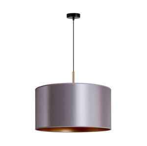 Lustr na lanku CANNES 1xE27/15W/230V pr. 45 cm stříbrná/měděná