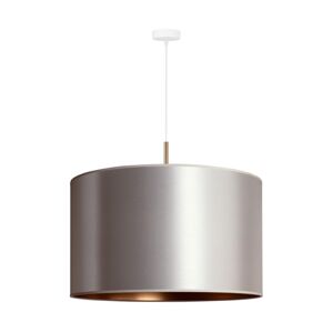 Lustr na lanku CANNES 1xE27/15W/230V pr. 50 cm stříbrná/měděná