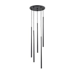 Lustr na lanku CARMEN 5xG9/40W/230V pr. 30 cm černá