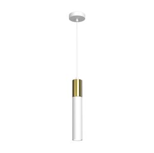 Lustr na lanku CASSA 1xGU10/8W/230V bílá/zlatá
