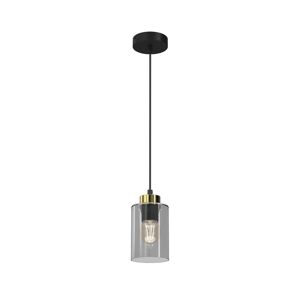 Lustr na lanku CHIC 1xE27/60W/230V černá/šedá