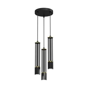 Lustr na lanku ESTILO 3xGU10/40W/230V černá