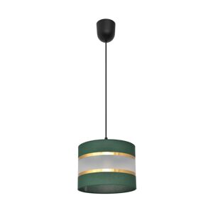 Lustr na lanku HELEN 1xE27/60W/230V pr. 20 cm zelená/zlatá