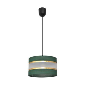 Lustr na lanku HELEN 1xE27/60W/230V pr. 25 cm zelená/zlatá