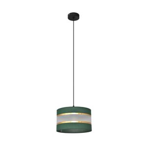 Lustr na lanku HELEN 1xE27/60W/230V pr. 25 cm zelená/zlatá
