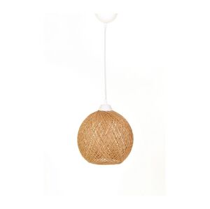 Lustr na lanku JUTE 1xE27/60W/230V béžová
