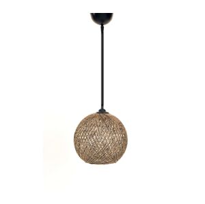 Lustr na lanku JUTE 1xE27/60W/230V hnědá